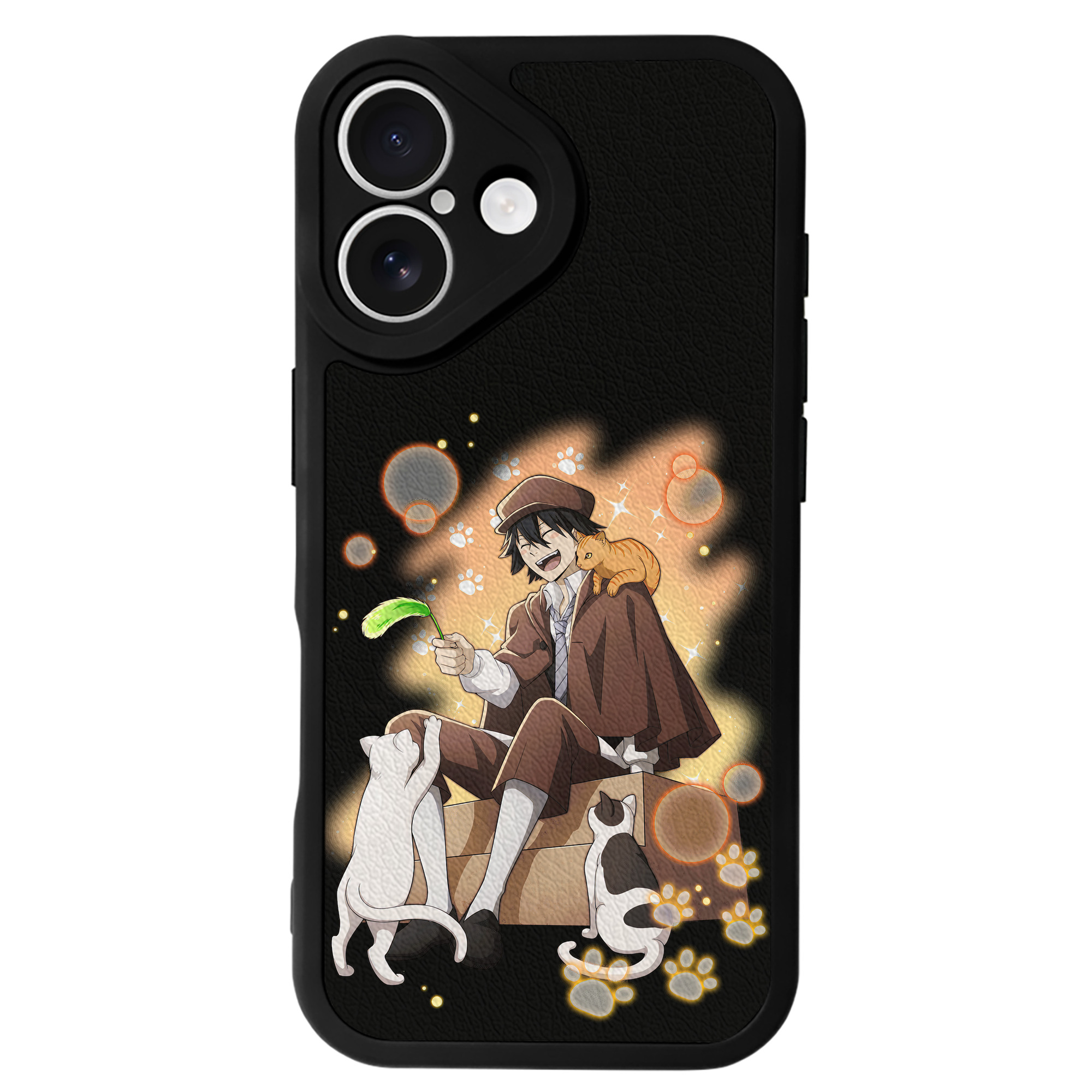 （画像用） 文豪ストレイドッグス Bungo Stray Dogs 【iPhone 16シリーズ対応】シリコンスマホケース（レザー調） 材質：シリコン